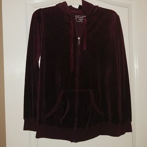 Motherhood maternity velvety zip hoodie M